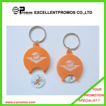 Custom Promotional Supermarket Trolley Coin Key Ring (EP-K7898)